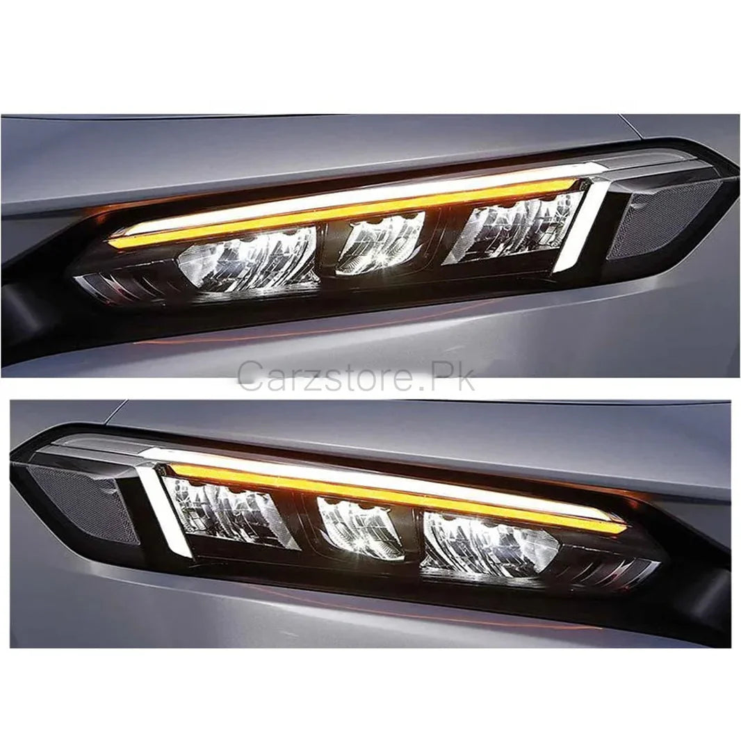 LED RS Headlight Set For Honda Civic 2022 - AutoPointPk.com