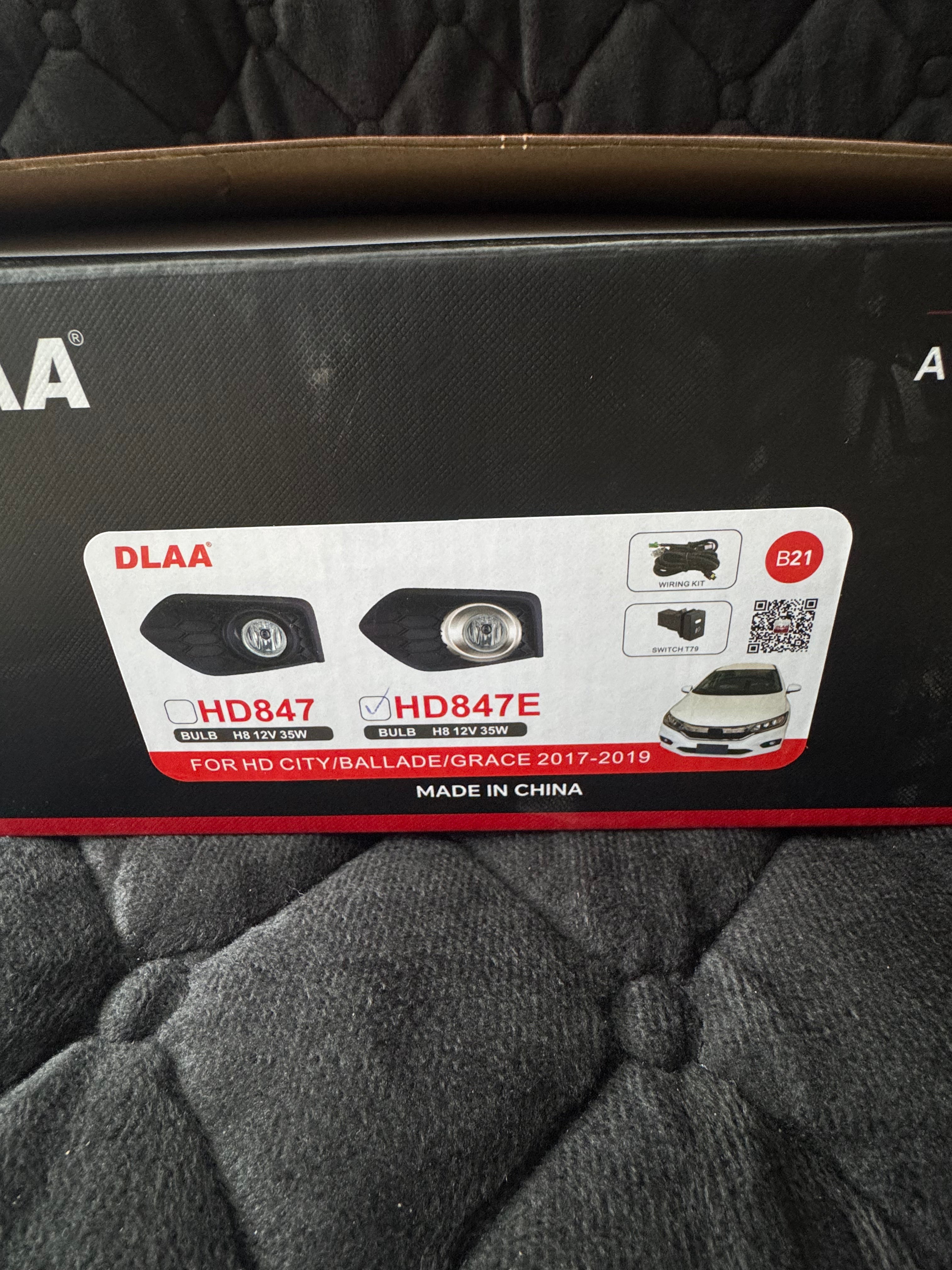 Honda City Fog Light With Chrome DLAA HD-847E Model 2022-2023